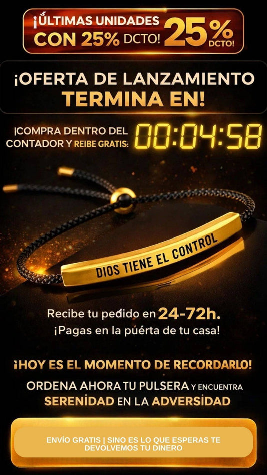 PULSERA DIOS TIENE EL CONTROL